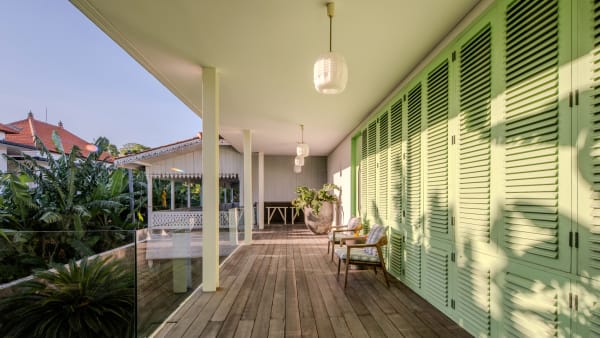 Elite Havens - Villa 1880 - Bali 5-Bedroom Fully Staffed Contemporary-Colonial Villa - Indonesia - Guest bedroom terrace